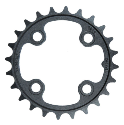 Sram 24T 64 B V1 Al. 3MM BLAST BLACK 9,10 sp. převodník