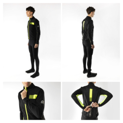 Force FROST softshell zimní, černo-fluo