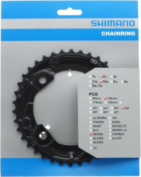 Převodník SHIMANO DEORE FC-M615 38z 10sp AK pro 38-26 z