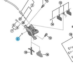 Shimano BR-M355 krytka odvzdušňovacího ventilu 